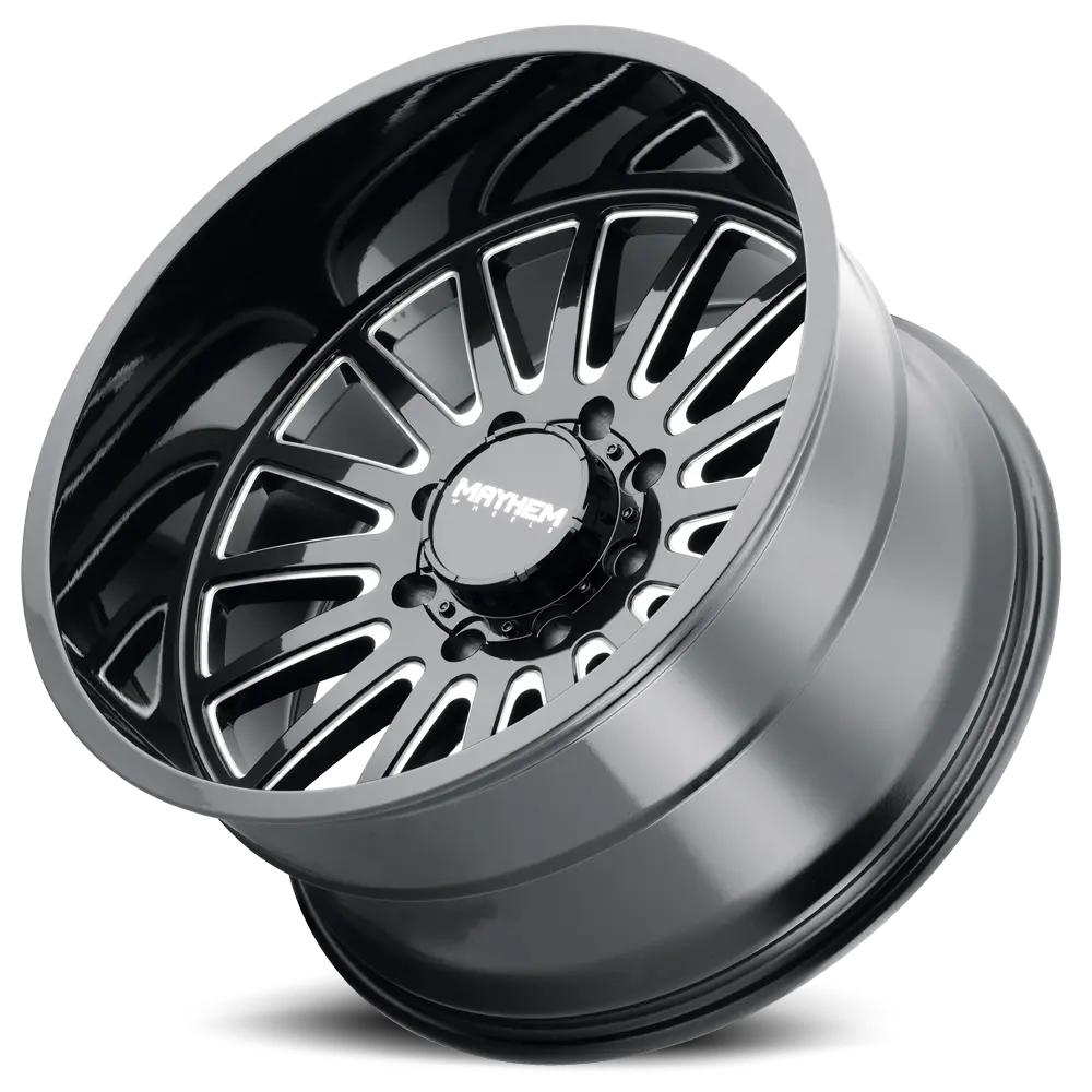 MAYHEM UTOPIA 8114 GLOSS BLACK MILLED 20X9 8-165.1 18MM 125.2MM