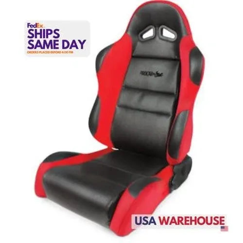 SPORTSMAN BLACK VINVYL INSIDE RED VELOUR WINGS & SIDE BOLSTERS