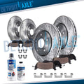 R1 Concepts Brake Rotor- Blank with Optimum Oe Pads Hdw Fits Kia Optima