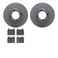 R1 Concepts Brake Rotor- Blank with Optimum Oe Pads Fits Alfa Romeo