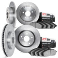 DFC 86-93 Ford F-150 Front Geospec Rotors with 5000 Advanced Brake Pads w/Hardware