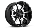 MO970 20x12 6x135.00/6x139.70 GLOSS BLACK W/ MACHINED FACE (44 mm)