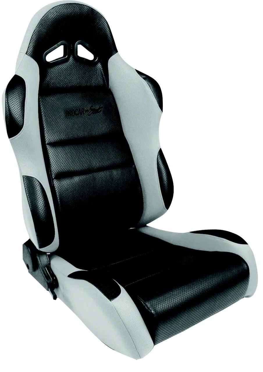 SPORTSMAN BLACK VINYL INSIDE GREY VELOUR WINGS & SIDE BOLSTERS