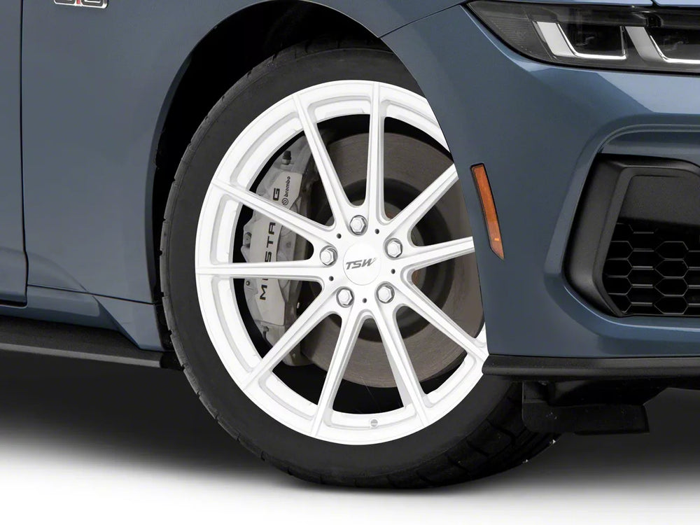~(45 lbs. 21X21X10)~ TSW BATHURST 19x8.5 5/114.3 ET15 CB76.1 SILVER W/MIRROR CUT FACE