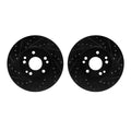 R1 Concepts Brake Rotor- D/S - Black Fits Mercedes-Benz 300CE