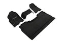 3D Maxpider 19-24 Dodge Ram 1500 Crew Cab w Bench Front Row Elegant Black R1 R2 (R1 3 Pcs Design)