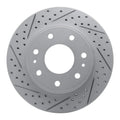 DFC 04-08 Ford F-150 Rwd Front Right Drilled & Slotted Geoperformance Rotor