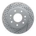 R1 04-08 Ford F-150 Rwd Front Left Drilled & Slotted Geoperformance Rotor