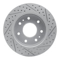 R1 04-08 Ford F-150 Rwd Front Left Drilled & Slotted Geoperformance Rotor