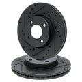 R1 Concepts Brake Rotor- D/S - Black Fits Mazda RX-7