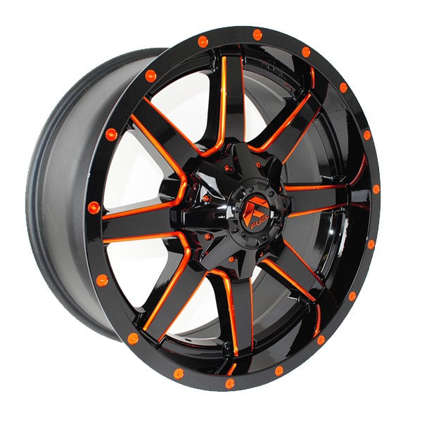 FUEL WHEELS MAVERICK 17X9 8X6.5 125.1 NBD 01 CAST ALUMINUM MATTE BLACK MILLED D53817908250