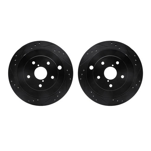 R1 Concepts Brake Rotor- D/S - Black Fits Subaru B9