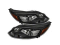 Xtune Ford FocUS 12-14 Projector Headlights OE Style Halogen Model Only Black PRO-JH-FF12-LED-BK