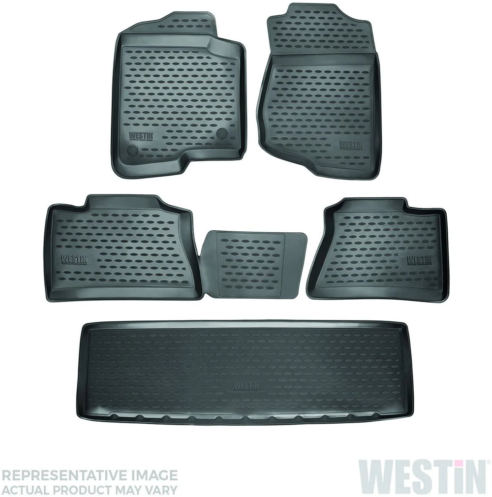 ~(12 lbs. 33X20X6)~ Profile Liners Front 2nd and 3rd Row Set Black Town and Country 2008-2016