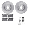 R1 Concepts Brake Rotor- Blank with Optimum Oe Pads Hdw Fits Hyundai Equus