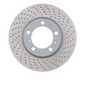 R1 Concepts Hi-Carbon Alloy GEOMET Coated Rotor - Drilled Fits Porsche Boxster
