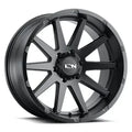 Cast Aluminum Wheels 143 MB 20x10 Matte Black 8 On 170 Bolt Pattern -19 Offset ION Wheels