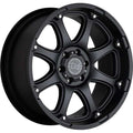 GLAMIS 17x9.0 8/165 ET12 CB122.1 MATTE BLK