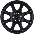 GLAMIS 17x9.0 8/165 ET12 CB122.1 MATTE BLK