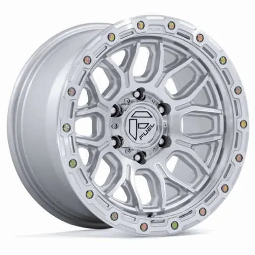 FUEL WHEELS SURGE 18X9 8X180 124 1 G-SLV-MCH CAST ALUMINUM GLOSS SILVER W MACHINED FACE FC881SD18908801