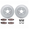 DFC 05-09 Subaru Legacy Rear Drilled & Slotted Geoperformance Rotors 5000 Advanced Pads w/Hardware