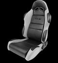 Sportsman Racing Seat - Left - Gray Vinyl/Velour