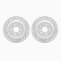 DFC 14-16 Acura MDX Rear Drilled & Slotted Geoperformance Rotors