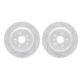 DFC 14-16 Acura MDX Rear Drilled & Slotted Geoperformance Rotors