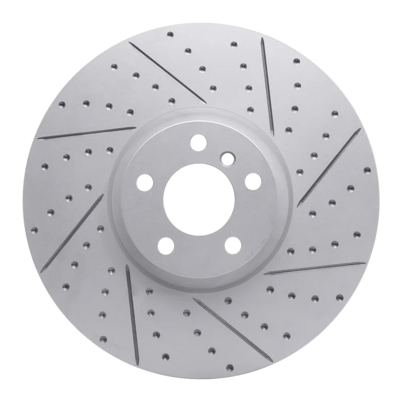 R1 10-11 BMW X6 Left Front Drilled & Slotted Geoperformance Rotor