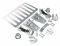 7-Piece Chrome Plastic Grille Inserts Stainless for 2007-201 JK Wrangler Snap-In Pieces RT Off Road