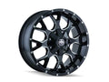 Mayhem 8015 Warrior 20x10 / 8x170 BP / -25mm Offset / 125.2mm Hub Gloss Black Milled Wheel