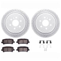 DFC 15-20 Chevrolet Colorado Rear Drill/Slot Geoperf Rotors 5000 Advanced Brake Pads w/Hardware