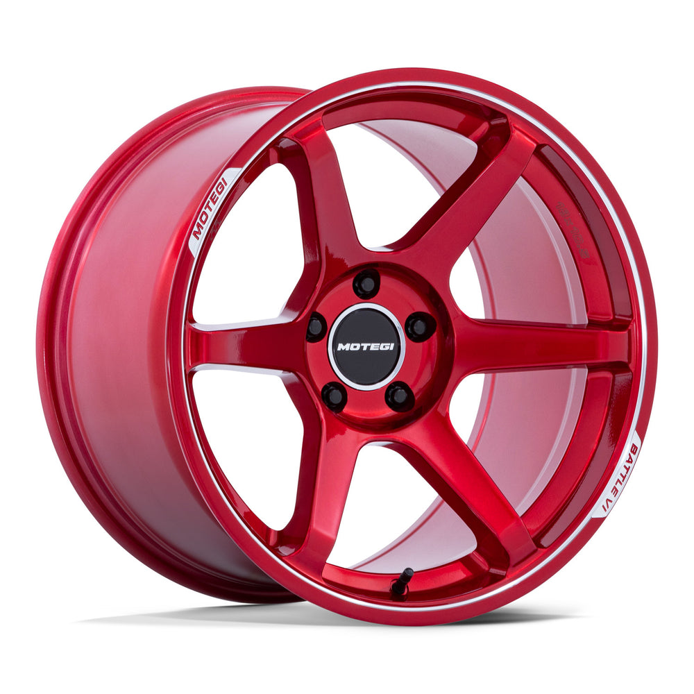 Wheel Pros Motegi BATTLE VI 18X9.5 5X4.5 72 25 CHY-RD-MCH MR160QD18951225