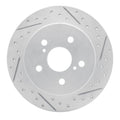 DFC 15-21 Lexus NX200t Rear Drilled & Slotted Geoperformance Rotors 5000 Advanced Pads w/Hardware