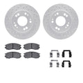 DFC 90-05 Chrysler Sebring Front Drill/Slot Geoperf Rotors 5000 Advanced Brake Pads w/Hardware