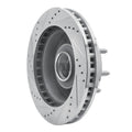 R1 99-02 Ford F-250 2WD (Super Duty) Front Right Drilled & Slotted Silver Brake Rotor