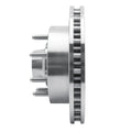 R1 99-02 Ford F-250 2WD (Super Duty) Front Right Drilled & Slotted Silver Brake Rotor