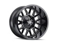 ~(38 lbs. 20X20X9)~ COGENT (8107) GLOSS BLACK/MILLED SPOKES 20X9 6-135/6-139.7 13mm 106mm