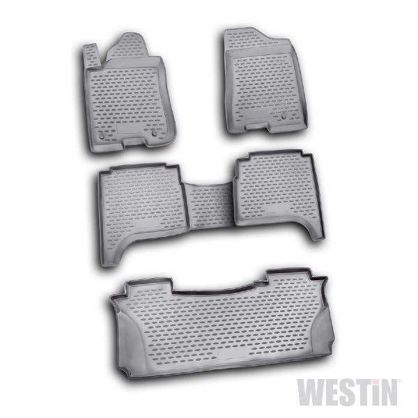 ~(12 lbs. 33X20X6)~ Profile Liners Front 2nd and 3rd Row Set Black QX56 2004-2010