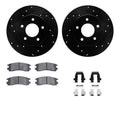 R1 E- Line Series Brake Rotor - D/S - Black w/ Ceramic Pads Hdw Fits Buick LeSabre