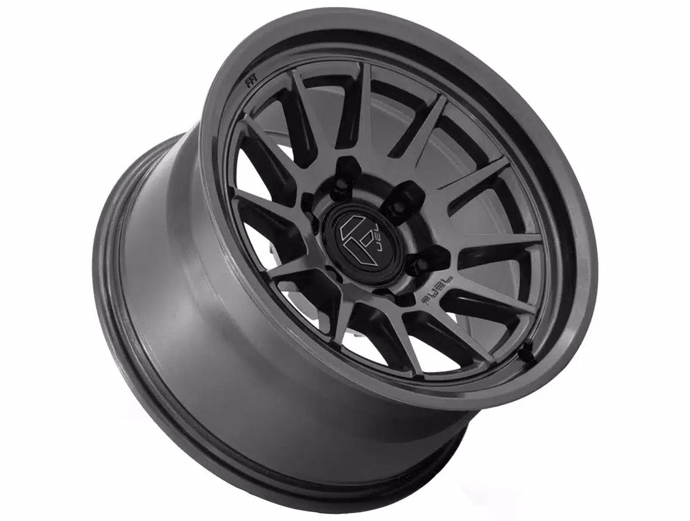 FUEL WHEELS SPUR 17X8.5 6X4.5 66 25 G-GNMTL FLOW FORMED ALUMINUM GLOSS GUNMETAL FC902AX17856425