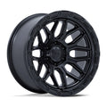 FUEL WHEELS SURGE 18X9 8X6.5 125 20 M-BLK GB-LP CAST ALUMINUM MATTE BLACK W GLOSS BLACK LIP FC881MB18908020