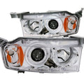 0407 SCION XB G2 PROJECTOR HALO CHROME CLEAR HEADLIGHTS