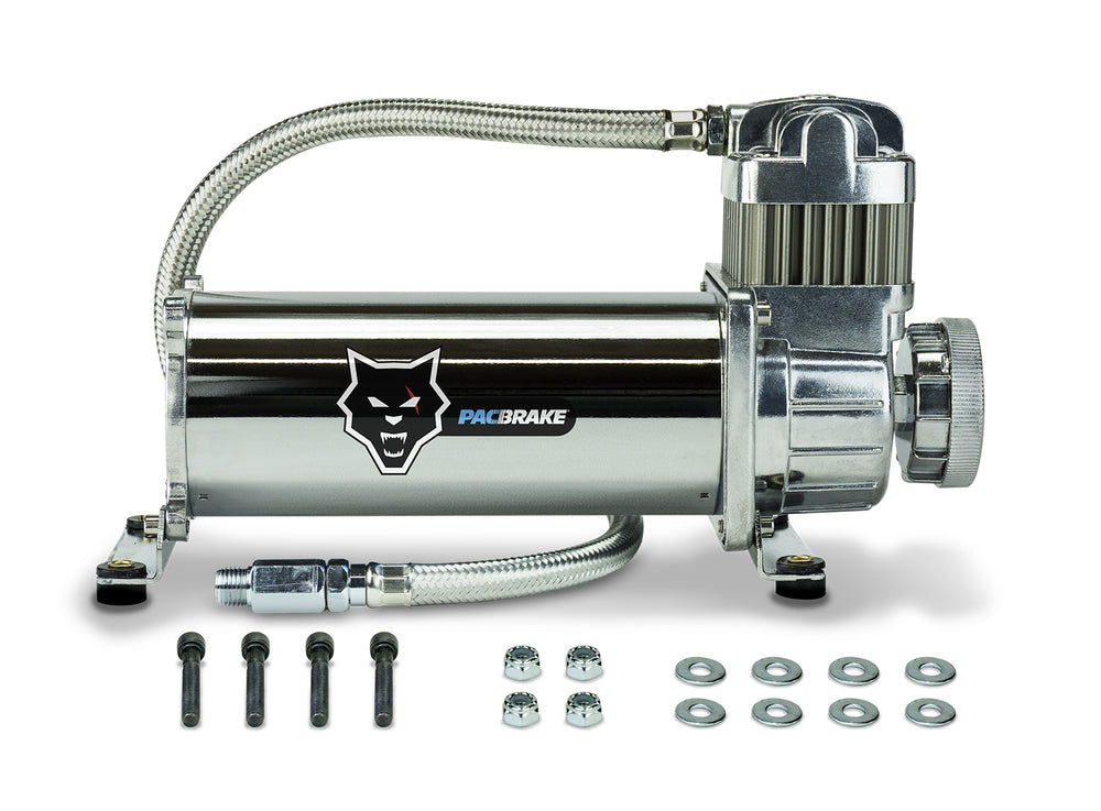 ~(12 lbs. 15X9X7)~ 12V HP425 Series Air Compressor Kit Air Compressor and Braided Hose Only Pacbrake