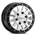 Raceline ALPHA HYPER SILVER W/ BLACK OUTER RING 15X6.5 6X139.7 74 - A14SB-5656074