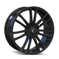 KRAZE SPECTRA 183 GLOSS BLACK 20X8.5 5-112 5-120 38MM 74.1MM