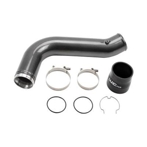 Wehrli Passenger Side 3.5 in. Intercooler Pipe 17-19 Duramax L5P Candy Red Candy Red 100530-CR