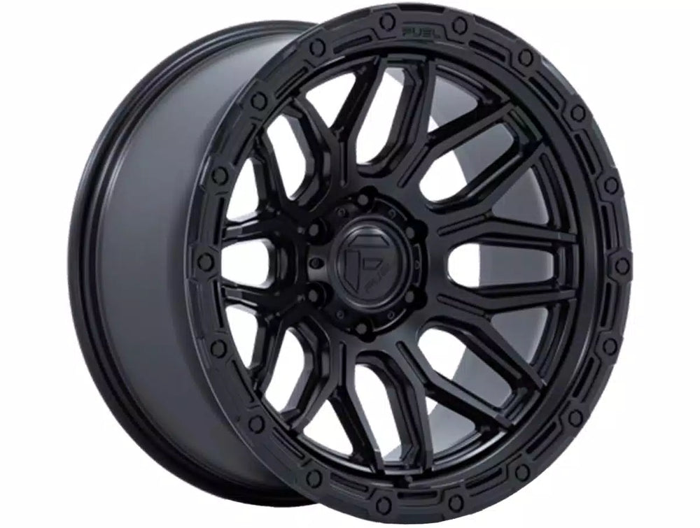 FUEL WHEELS SURGE 18X9 5X5 71 20 M-BLK GB-LP CAST ALUMINUM MATTE BLACK W GLOSS BLACK LIP FC881MB18905020