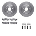 R1 Concepts E- Line Series Brake Rotor with Ceramic Brake Pads Hdw Fits Dodge Ram