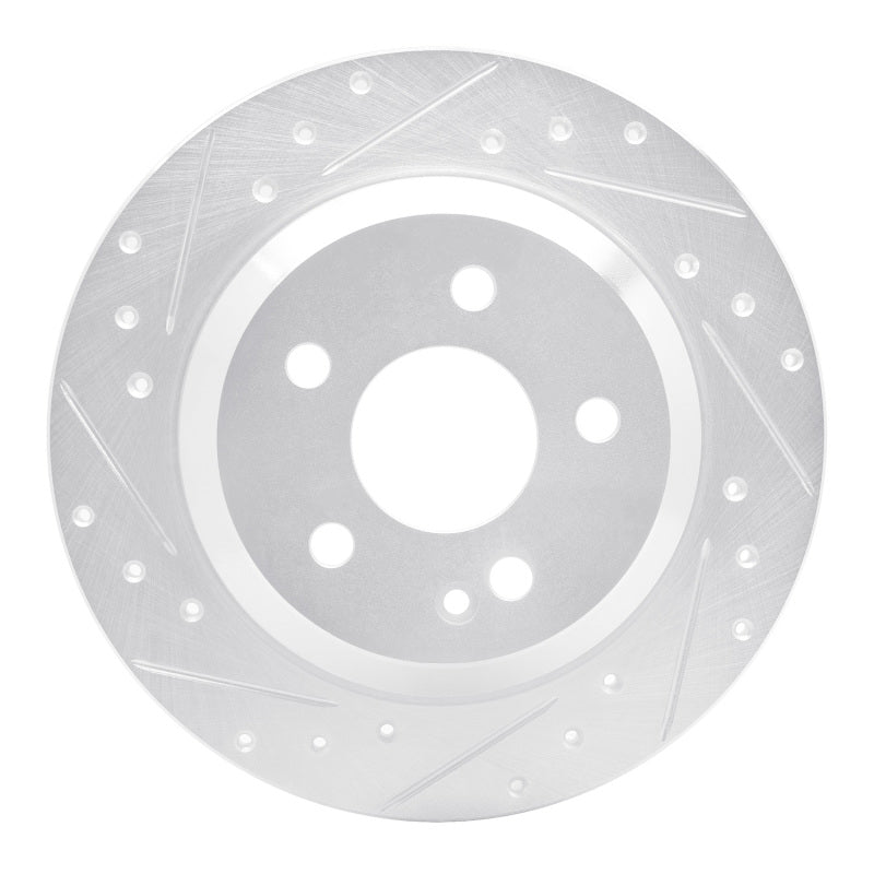 R1 08-21 Ford E-150 Front Left Drilled Black Brake Rotor